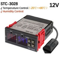 STC-3028/STC 1000 LED 디지털 온도 조절기 인큐베이터 컨트롤러 릴레이 난방 냉각 12V 24V 220V, STC-3028 12V