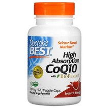 닥터스베스트 코엔자임Q10 임신준비코 큐텐 코엠자이 CoQ10 조효소 100mg 120캡슐, 1개, 기본