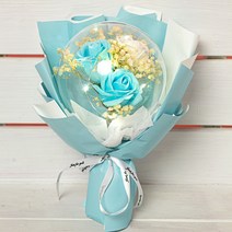 [ 아르띠콜로 봄봄 꽃다발 디퓨저 선물 세트 ] led 꽃 여자 친구 감동 프로포즈 와이프 부모님 깜짝 특별한 기념일 생일 축하 결혼 신혼 부부 커플 디퓨져 방향제 차량용, 디퓨저 없음, 블루 꽃다발