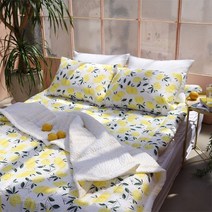 로인 레몬타민 시어서커 여름이불 토퍼 카페트