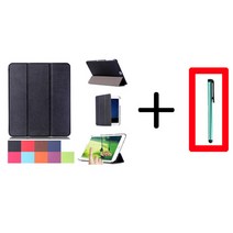 COCOGOGO 갤럭시탭S2 9.7 LTE + WIFI SM-T815 케이스 + 터치펜, 레드