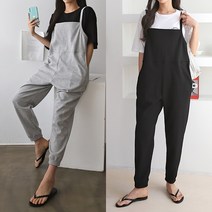 제시카79러브 여성 점프슈트 베이직 조거팬츠 점프수트