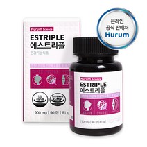 휴럼 석류추출물 은행잎추출물 에스트리플90정 비타민D 갱년기여성건강에도움 기억력개선에도움 혈행개선에도움 뼈건강에도움 여자 홍삼 L테아닌 홍경천, 1개