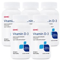 GNC 비타민D3 5000IU 180정 x 5 (총5개)