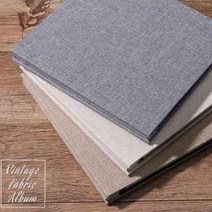 브라운 무지 패브릭커버 접착식 사진 보관 앨범 고급형 초음파 포토 북 입장권 스크랩 붙이는 수제 포토북 정리 부착식 접착 속지 내지 인화 태아 사진첩 일기