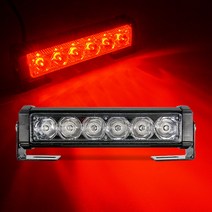 NEW LED바라이트 1구 레드 LED경광등 차량경광등 싸이키 12-24V용, 24V