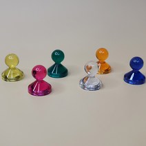 초강력 네오디움 큐티자석 홀더 장구자석 대형 21mm 칼라다양 *개당가격*, 화이트(크리스탈)