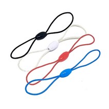 핸드폰 열쇠 버스카드 고리줄 8자 고리 고무줄 분실방지끈 스트랩 부자재 100개 묶음, 블루