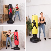 hir 805 안전한 에어 샌드백 스트레스해소법 쌘드백 펀칭 스트레스해소법 가정용샌드백 쌘드백 홈트 오뚜기샌드백, hir◇샌드백(레드)◇