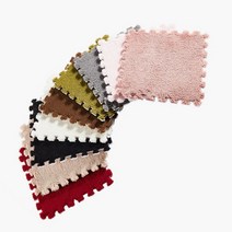 EVA 벨벳 퍼즐 조립매트 놀이방 거실 배란다 인테리어, 없음, G타입-와인