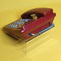 일반 전화 회사 전화기 받침대 사무실 데스크 거치대, 투명한