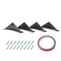 아우디 Audi a6 b7 시트로엥 스코다 옥타비아 테슬라 모델 S / 3 X 용 백 범퍼 스포일러 스플리터, 01 Carbon Fiber