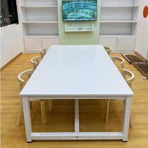 어린이 미술 학원 책상 테이블 어린이집 유치원 공부방 넓은책상 교습소, Q 100x100x60