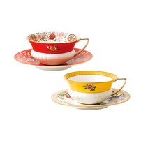 [웨지우드] 원더러스트 홍차잔 2인조 (크림슨쥬얼/프림로즈), 단일속성, 상세 설명 참조