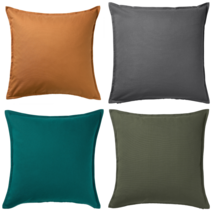 이케아 쿠션커버 GURLI 굴리 쿠션커버 블랙 50x50 cm