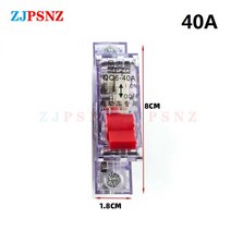회로 차단기 공기 스위치 DZ-47 63 1P DC 40A 오토바이 세발 자전거 보호, 03 40A 5PCS, 한개옵션1