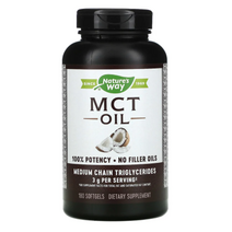 [핫딜][오늘출발][180소프트젤] 네이쳐스웨이 MCTOIL Mct 엠씨티 엠시티 NCT MTC 먹는 코코넛 오일 영양제, 180소프트젤 x 1개