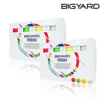 2세트 빅야드 RB90 2피스 초고반발 크리스탈 골프공 골프볼, 옐로우 24알, 1개, 2개