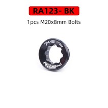 픽시크랭크 자전거 크랭크암 개조 크랭크 위험 M20x8mm 자전거 체인 휠 볼트 알루미늄 MTB 도로 하단 브래, 01 1pcs M20 Bolts Black, 1개