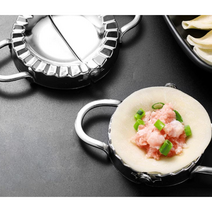 스텐 만두 만두틀 제조기 왕만두 간편만두 빚기 제작틀, 9.5cm