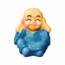미니어처 풍경 요정 정원 미니어처 수지 보석 장식 공예 시뮬레이션 트리 하우스 크리 에이 티브 홈 장식, 푸른
