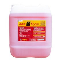 [직접생산] 늘푸른 비이온 폼 말통 18.75L 자동세차기 스노우 버블세차 주유소세제 새차용품, [늘푸른] 비이온 폼 18.75L, 1개