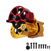 CNC 금속 후진 변속기 기어박스 축 SCX10 I II 1/10 RC 크롤러 자동차용 업그레이드 부품 액세서리, 한개옵션1, 01 yellow