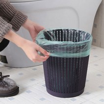 라탄원형휴지통 대, 아이보리