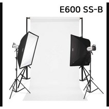 [다복점빵] 포멕스 사진조명 스튜디오 촬영 세트 (E600 SS-B) 이동형 배경시스템 (배경지135cm 화이트) 쇼핑몰 악세서리 광택 쥬얼리 추천