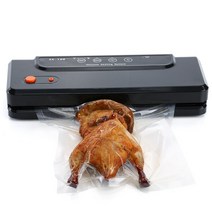 진공기 Hoodakang 가정용 다기능 최고의 식품 진공 실러 보호기 홈 자동 씰링 포장기 플라스틱, 02 Black_01 EU 플러그