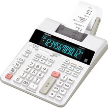 Casio 프린팅 계산기 백릿 LCD 디스플레이 화이트 미니 데스크탑 (HR300RC) 4172440418, Calculator