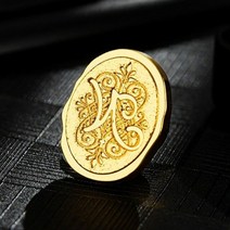 실링 왁스 청첩장 스티커 씰링 스탬프 세트 26 알파벳 글자 인감 웨딩 선물 용품, N