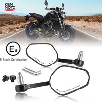 오토바이 사이드 백 미러 핸들 바 yamaha mt09 mt07 for honda cb500x pcx msx 125 shadow r1200gs 용 엔드, 번들4
