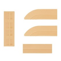 단차해소기 문턱 경사로 로봇 청소기 걸림 방지 받침목 경사판 진공 휠체어 스쿠터 전동 의자 내구성 상승 출입구 키트, 노란색
