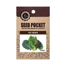 월드가드닝 6종모듬쌈채 씨앗, 단품