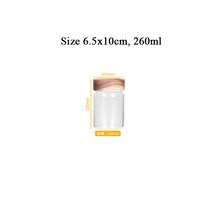 커피보관통 분쇄 원두 커피 보관용기 진공 밀폐용기주방 유리 저장 항아리 향신료 투명 식품 용기 건조 과, 03 6.5x10cm