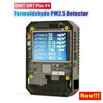 가스감지기 AM7p 에어 마스터 포름알데히드 감지기 플러스 V4 다트 센서 공기 품질 모니터 홈 레이저 PM2., 한개옵션0