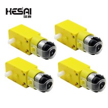 웜기어 기어 전자 소형 1/2/4PCS TT 모터 스마트 자동차 로봇 Arduino DC 3V-6V 지능형 섀시 네 드라이브, 4PCS
