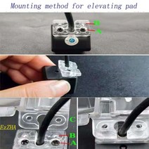 블랙박스 ezzha 자동차 후면보기 카메라 브래킷 번호판 조명 기아 k3 forte ceed rondo cerato carens borrego sorento sportage r, 브래킷 및 매트