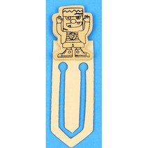 나무책갈피 대용량 약100개 로봇