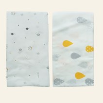 무루 대나무 블랭킷 - 2장(1set) 담요 목욕타올 신생아 아동 수건 이불, 곰돌이마을&물방울
