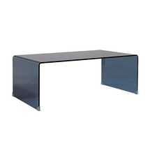 고스트 테이블 투명 사이드 강화유리 ㄷ자형, 120x65x43CM 투명 유리