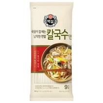 백설 국물이 잘 배는 납작한 면발 칼국수면, 1개, 900g