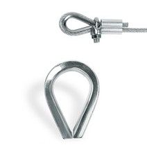 와이어로프심블 팀블 턴버클 패럴 슬리브 줄 락킹 와이어링 스텐 보호대 코스 손상 마모 방지 스틸 내구성 클립 부속품 연결 고리 볼트형 조임 클램프 고정 홀더 액자걸이 빨래줄 M8