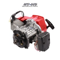 전기 스타트 모터 49cc 2 스트로크 엔진 미니 포켓 스쿠터 헬기 더트 바이크 ATV 자전거, 한개옵션0