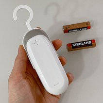 제로틈 미니 실링기 비닐접착기 밀봉 캠핑 주방용 (건전지 2개포함), 1개, 화이트