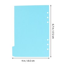 호환 종이 바인더 탭 분리형 플라스틱 메모장 미적인 펀치 태그 컬러 디바이더 4 세트, [01] Assorted Color