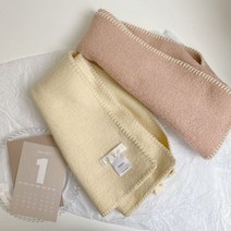 가을 겨울 스티치 모직 머플러 뜨개질 목도리