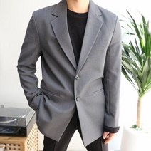 미니멀 오버핏 싱글 블레이저 자켓 2color