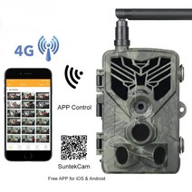 열화상 스코프 적외선 레이저 단망경 사냥용 군용 야간 투시경 손떨림방지 고화질 망원경 4g 2k 30mp 앱 클라우드 서비스 트레일 카메라 ip66 야생 동물 사냥 카메라 무선, 우리 버전